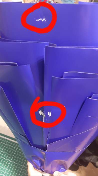 Фотография покупателя товара Пленка матовая для цветов и букетов, базовые цвета, синяя, 57 см×10 м - Фото 12