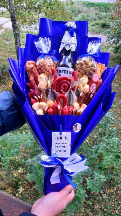 Фотография покупателя товара Пленка матовая для цветов и букетов, базовые цвета, синяя, 57 см×10 м - Фото 10