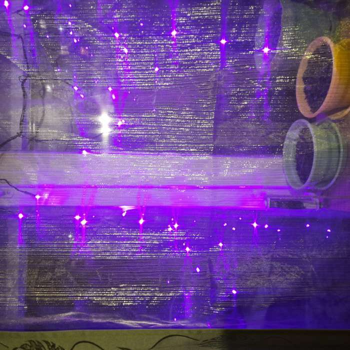 Фотография покупателя товара Гирлянда «Бахрома» 1.8 × 0.5 м, IP20, прозрачная нить, 48 LED, свечение мульти, 8 режимов, 220 В - Фото 26