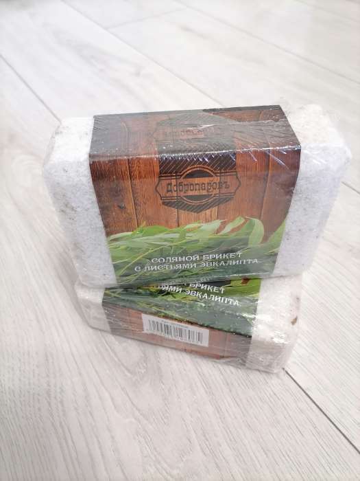 Фотография покупателя товара Соляной брикет "Листья эвкалипта", 1,35 кг  "Добропаровъ" - Фото 14