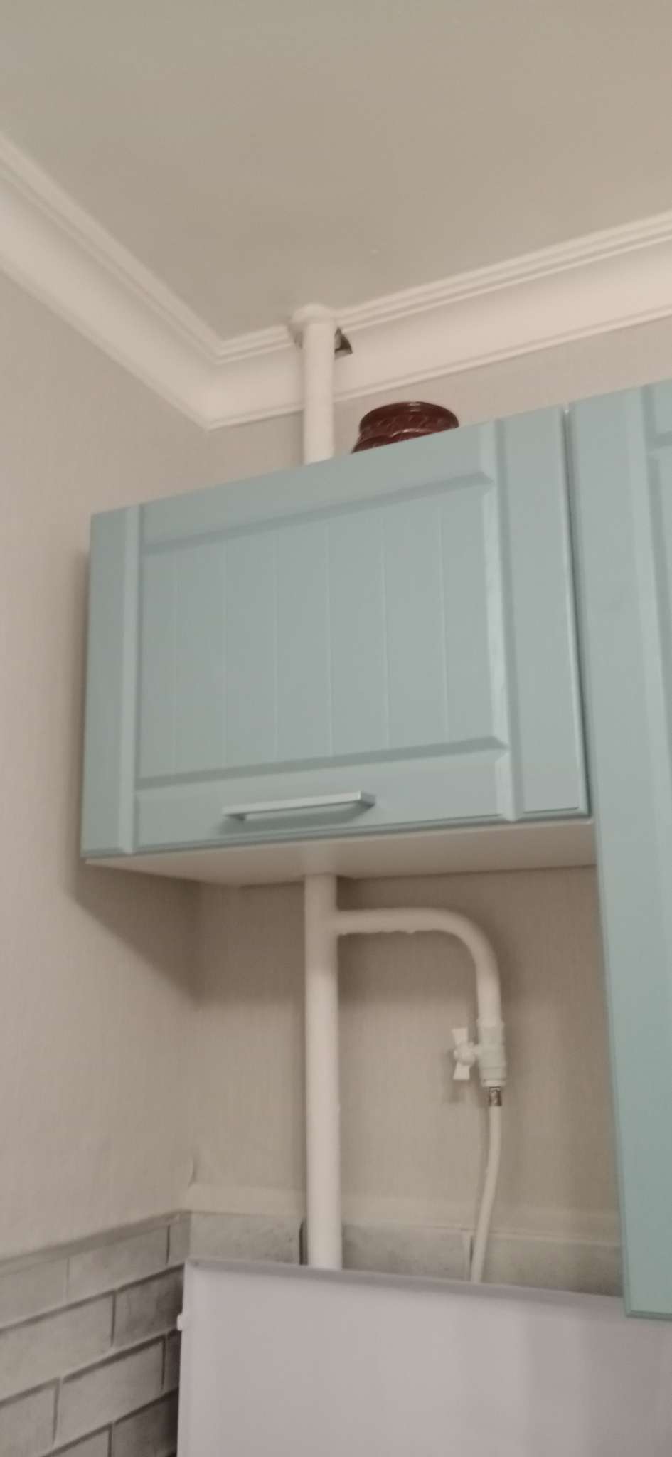 Фотография покупателя товара Шкаф навесной «РоялВуд», 300×500×360 мм, цвет белый/голубой прованс - Фото 1