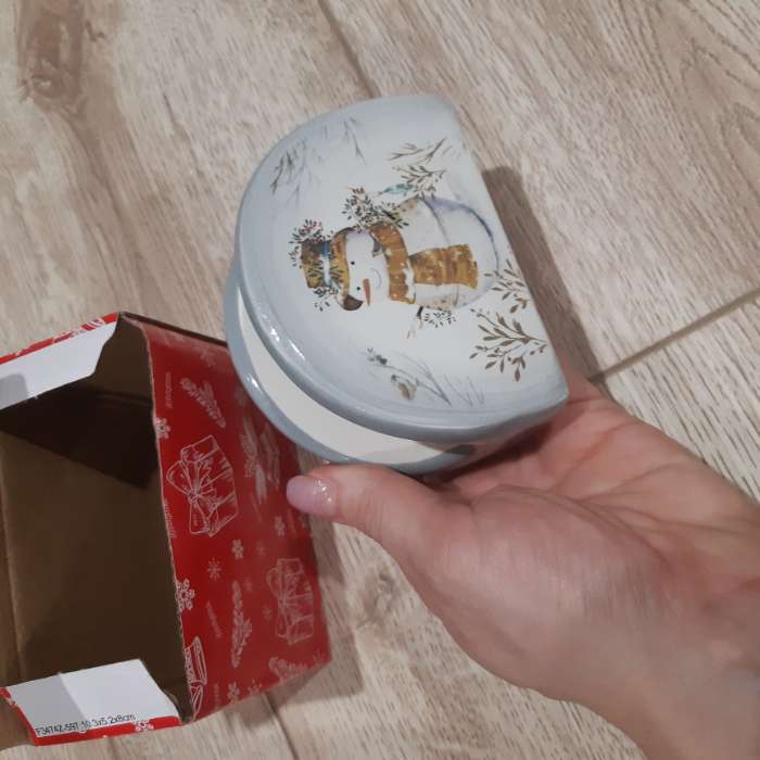Фотография покупателя товара Салфетница Доляна «Рождественский снеговик», 9,5×4,5×7 см - Фото 4