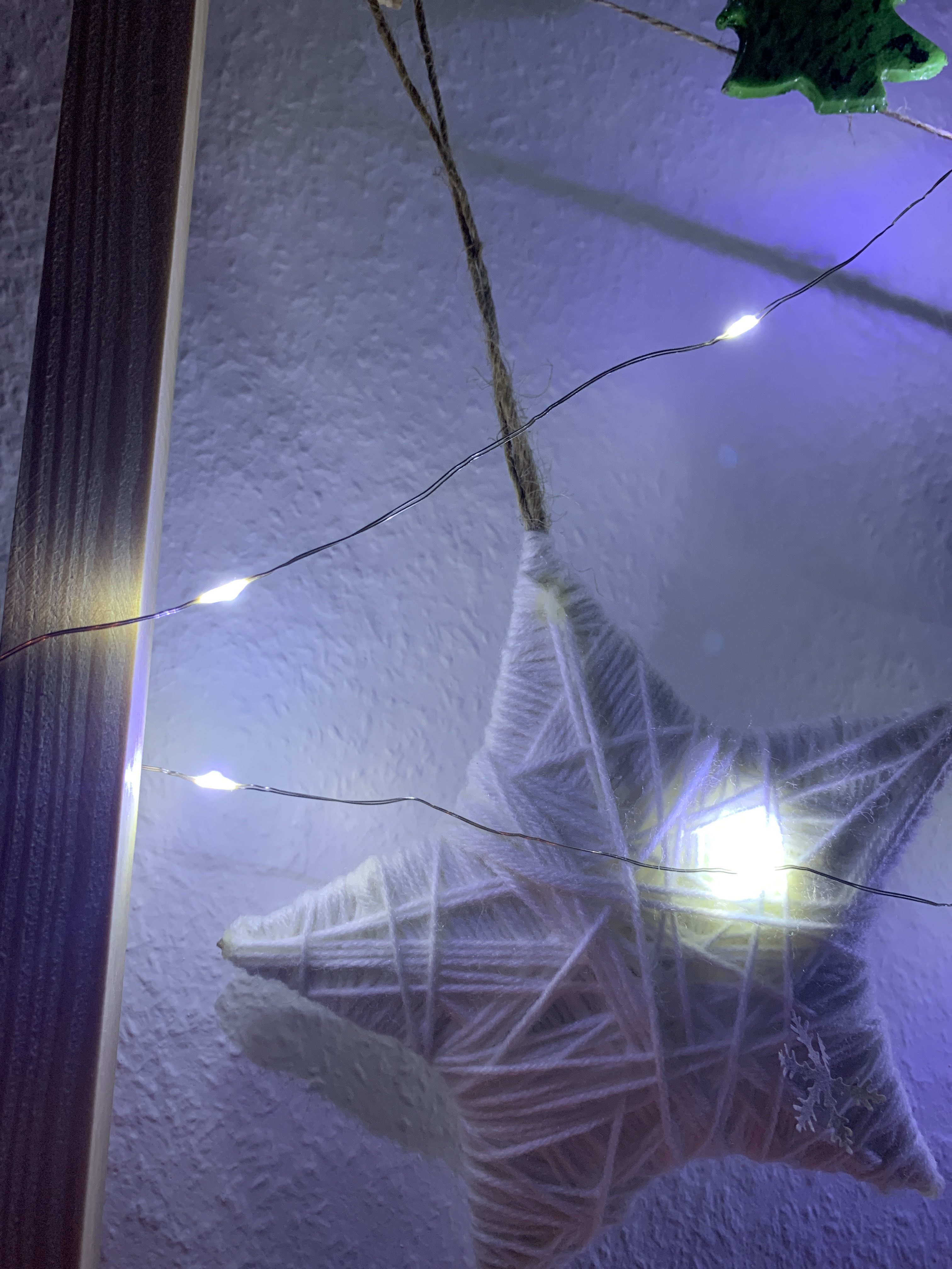 Фотография покупателя товара Гирлянда «Нить» 5 м роса, IP20, серебристая нить, 50 LED, свечение белое, 2 режима, AAх3