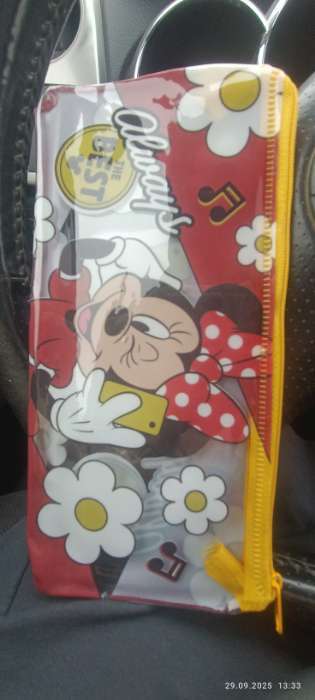 Фотография покупателя товара Пенал мягкий, 10×21 см, «Минни Маус» - Фото 1