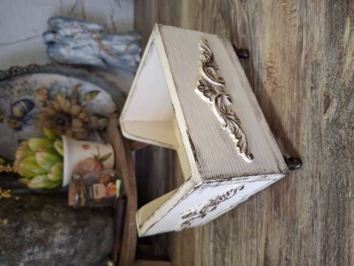 Фотография покупателя товара Салфетница Дарим Красиво, h=8 см, дерево сосна - Фото 2