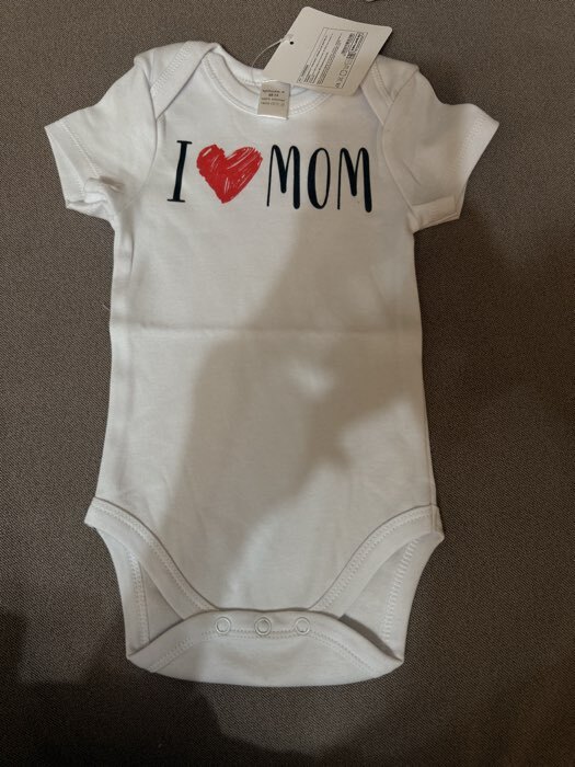Фотография покупателя товара Боди Крошка Я Love mom, рост 68-74 см, белое - Фото 2