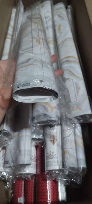 Фотография покупателя товара Бумага упаковочная глянцевая «Нежный мрамор», 50 х 70 см - Фото 6