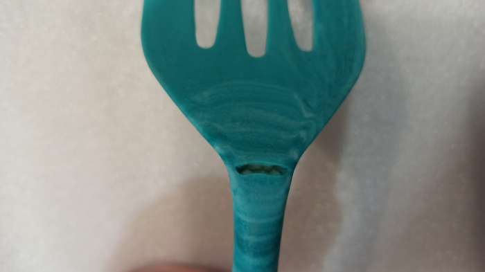 Фотография покупателя товара Лопатка с прорезями Доляна «Парус», 20 см, цвет бирюзовый - Фото 12