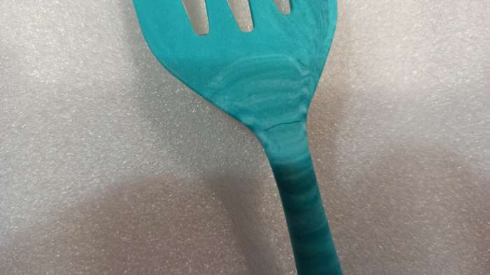 Фотография покупателя товара Лопатка с прорезями Доляна «Парус», 20 см, цвет бирюзовый - Фото 11