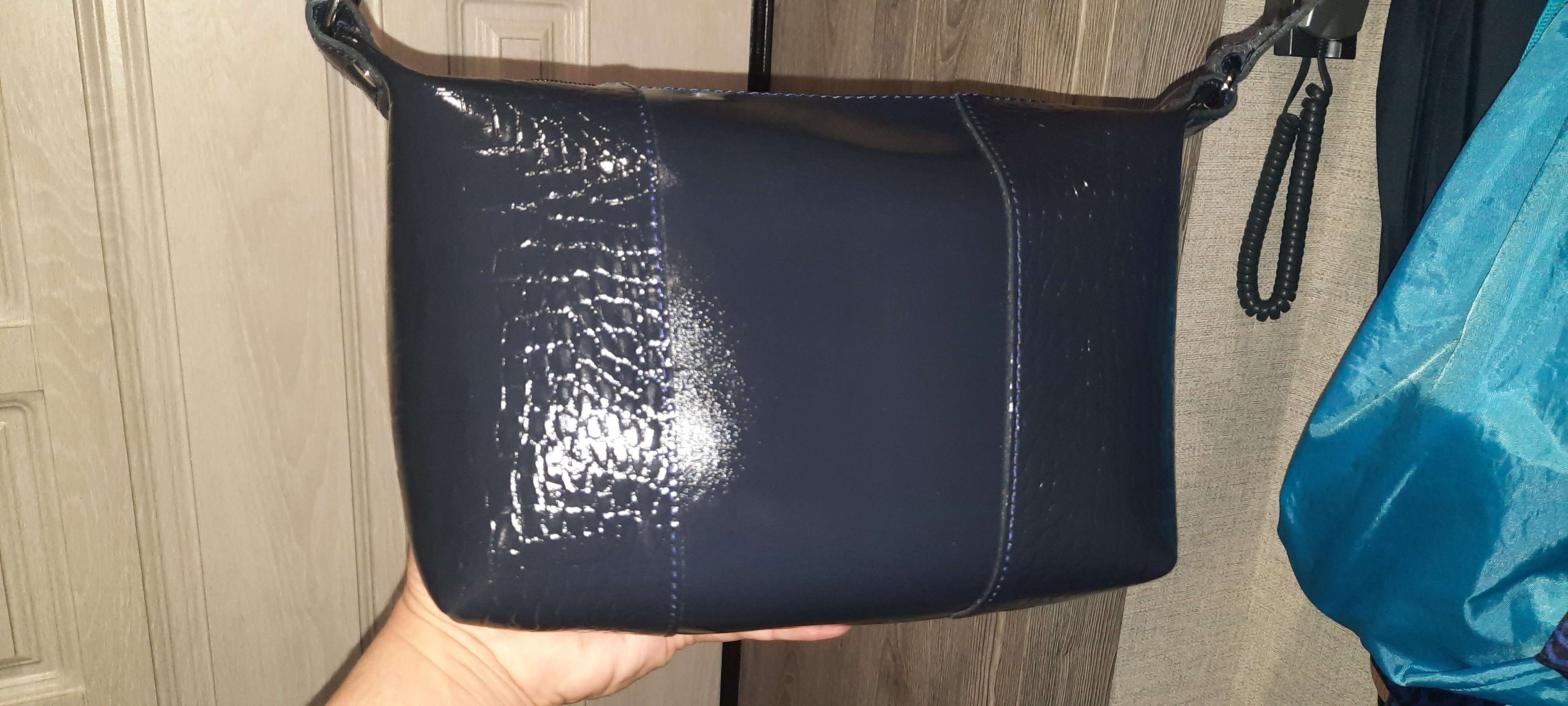 Фотография покупателя товара Сумка кросс-боди Souffle на молнии, наружный карман, цвет коричневый - Фото 2