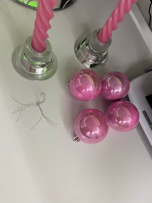Фотография покупателя товара Набор шаров пластик d-6 см, 4 шт "Глянец" розовый