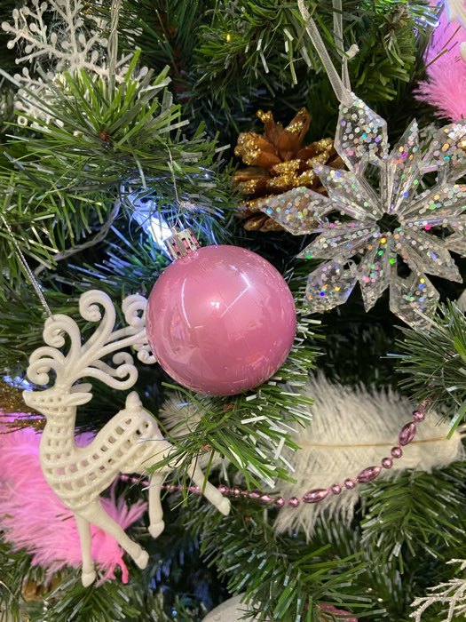 Фотография покупателя товара Набор шаров пластик d-6 см, 4 шт "Глянец" розовый - Фото 1