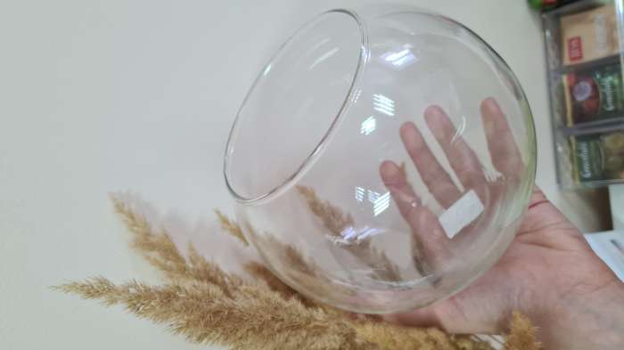 Фотография покупателя товара Ваза "Кюгель-4" шаровая d-8.5см 14,9х17,2 см 2,4 л прозрачная - Фото 12