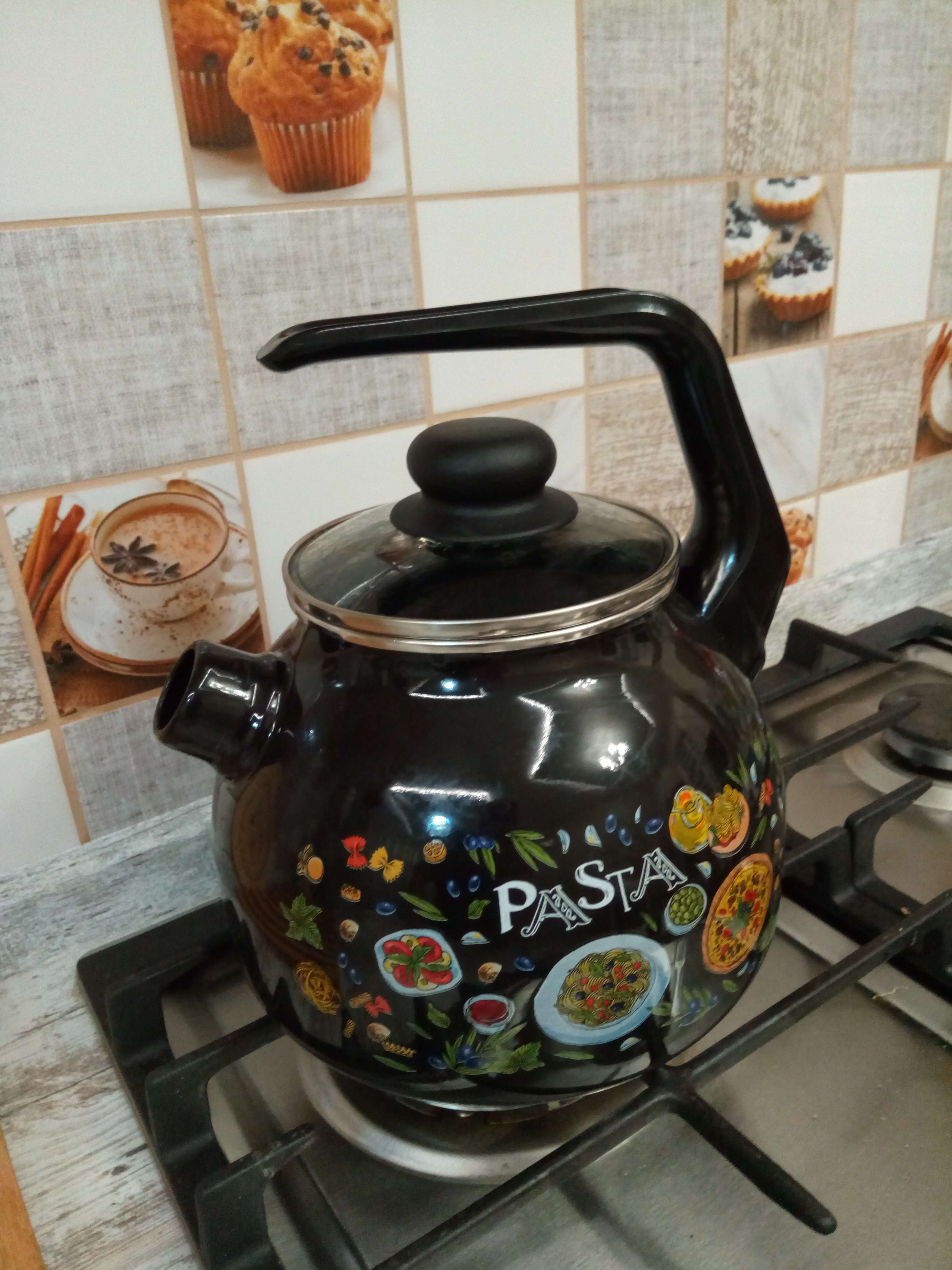 Фотография покупателя товара Чайник Pasta, 3 л, индукция, цвет чёрный