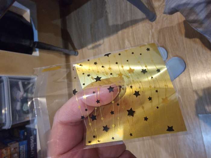 Фотография покупателя товара Пакет БОПП с липкой лентой, «Звездочки», 7×7+3 см