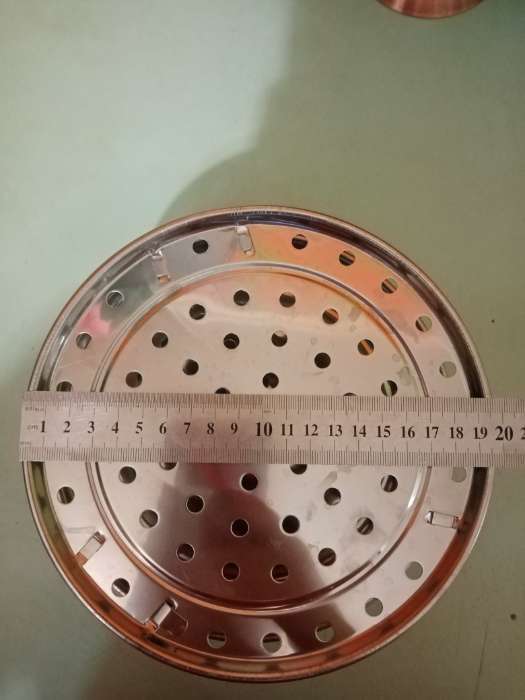 Фотография покупателя товара Пароварка из нержавеющей стали на ножках, d=20 см, цвет серебряный