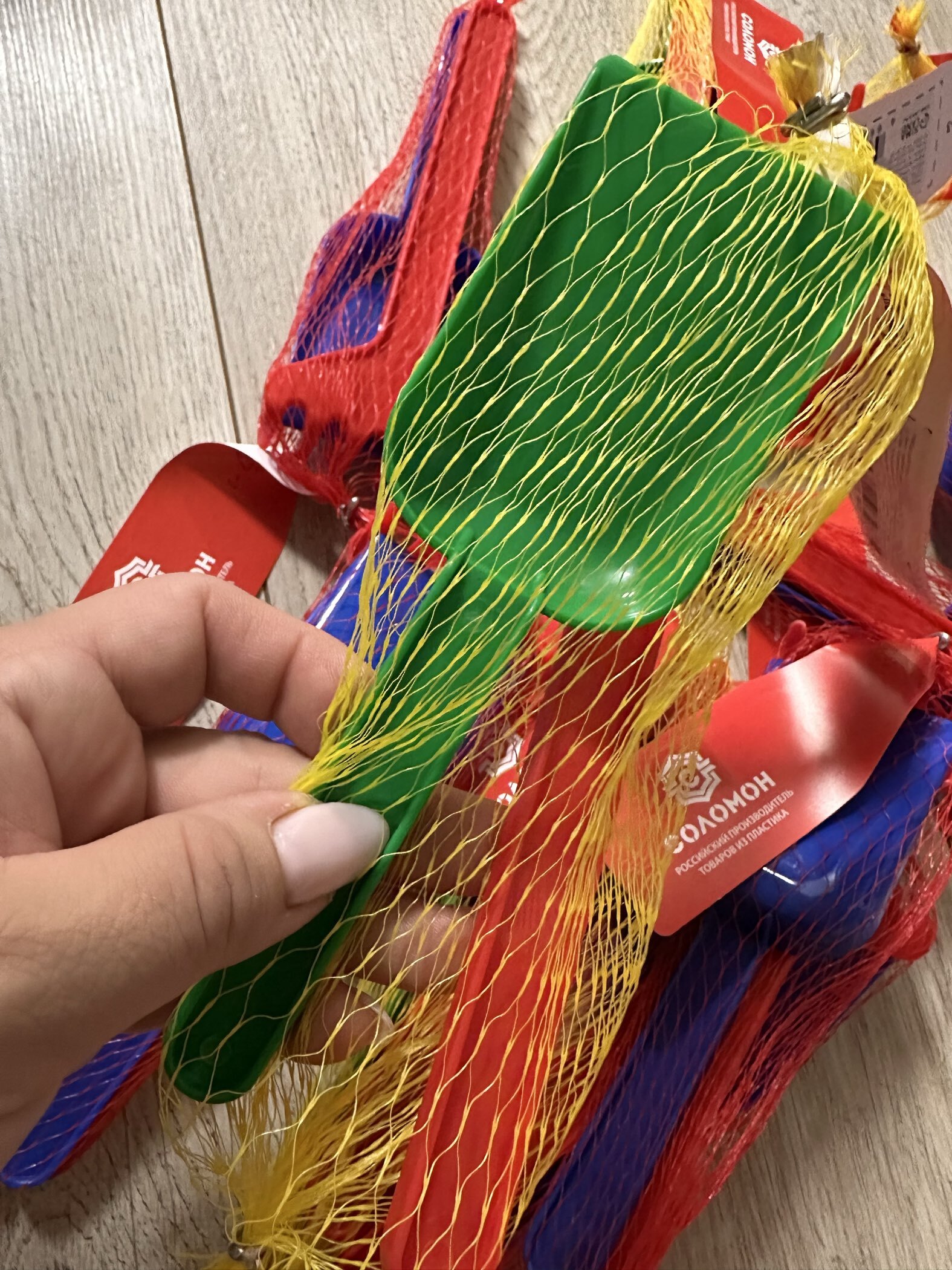 Фотография покупателя товара Набор игрушек для песочницы, 2 предмета: совок и грабли, МИКС - Фото 1