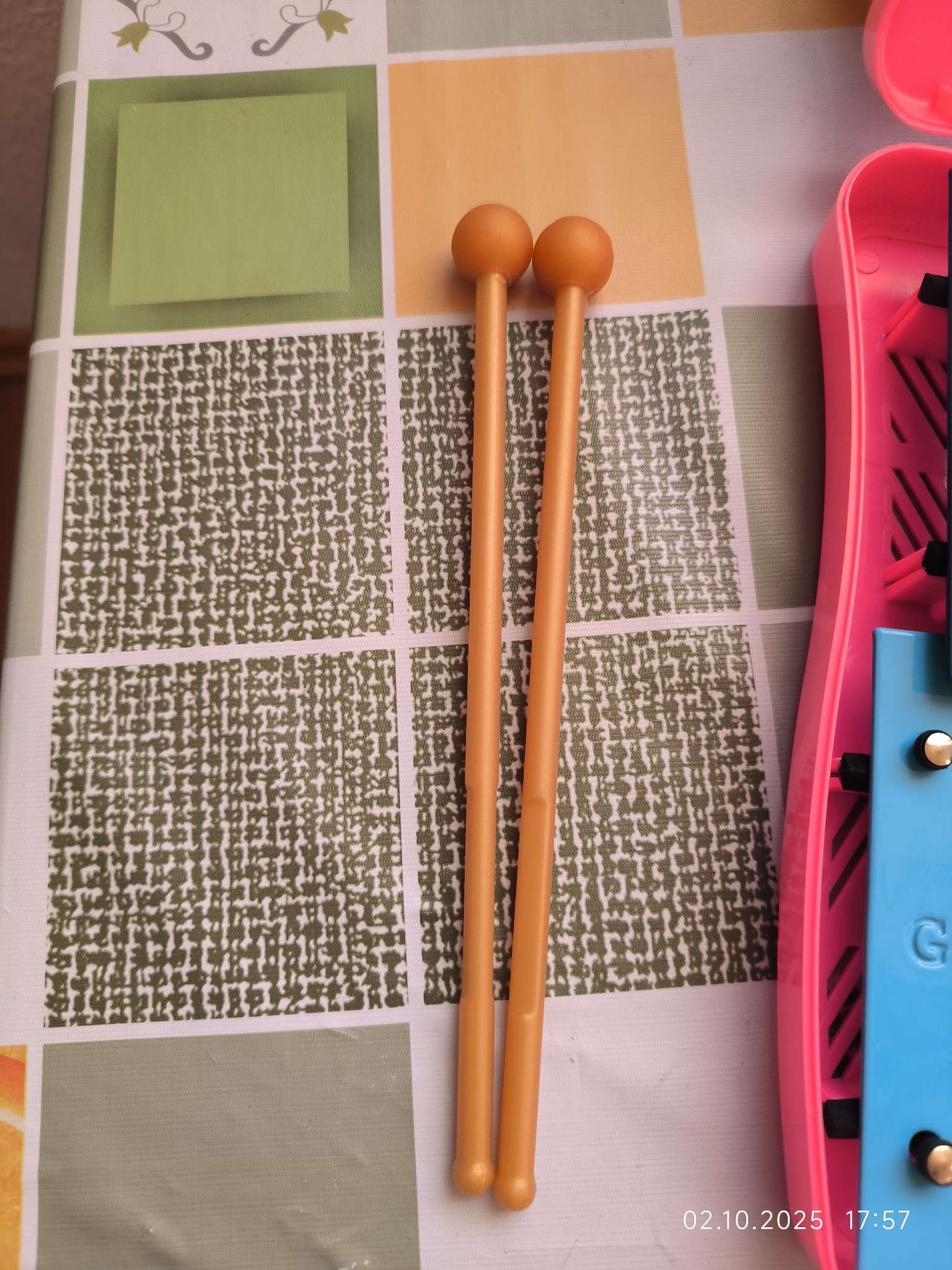 Фотография покупателя товара Палочки для металлофона/ксилофона Music Life оранжевые - Фото 1