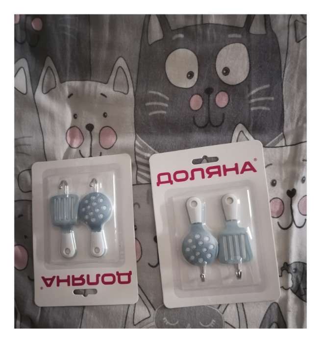 Фотография покупателя товара Крючки самоклеящиеся Доляна «Кухня», 2 шт., МИКС - Фото 2