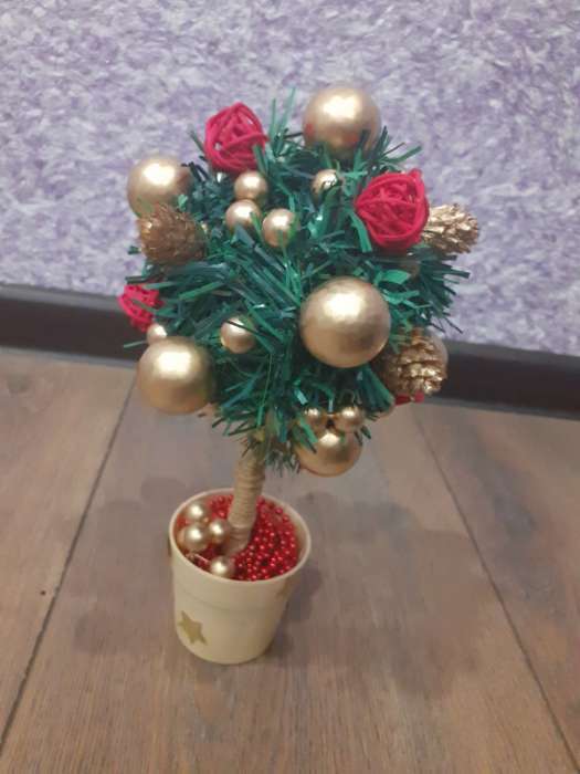 Фотография покупателя товара Набор для творчества «Новогоднее дерево», красный