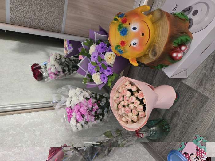 Фотография покупателя товара Садовая фигура из гипса «Колобок в кепке», 46×35×35 см - Фото 1