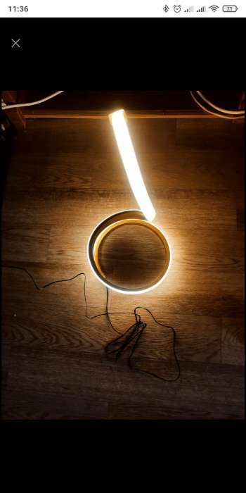 Фотография покупателя товара Настольная лампа 16607/1GD LED 6Вт золото 19,5х19,5х35 см RISALUX - Фото 1