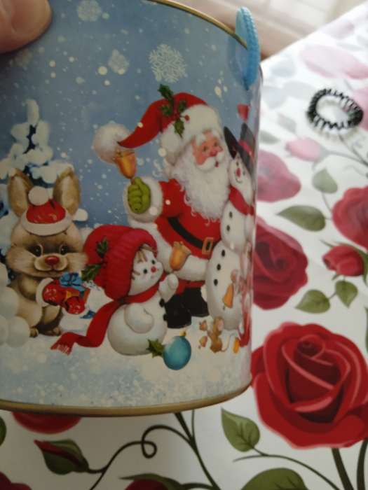 Фотография покупателя товара Подарочная коробка, тубус «Дедушка Мороз» 120×220 мм - Фото 4