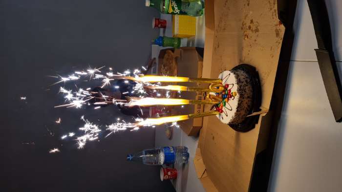 Фотография покупателя товара Свечи фонтаны для торта "Неон", 17,5 см, 60 секунд, цветное пламя, 4 шт - Фото 53