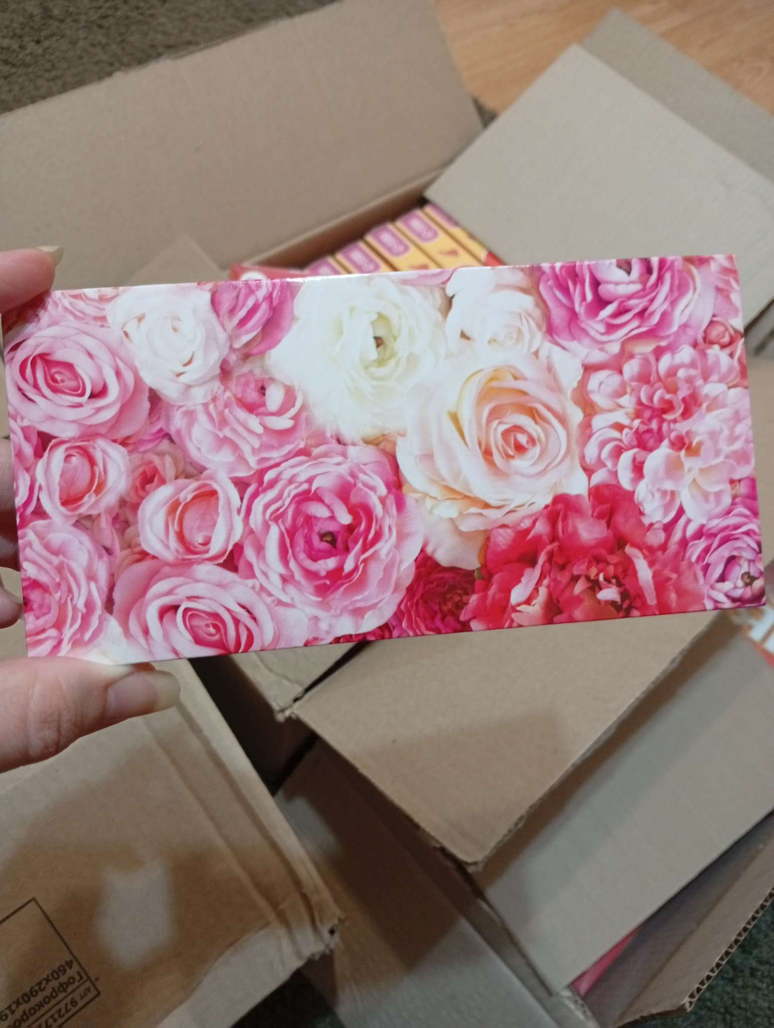 Фотография покупателя товара Конверт для денег «Розы», 16.5×8 см - Фото 2