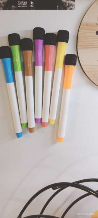 Фотография покупателя товара Маркеры с магнитом, цветные, на водной основе, набор — 8 шт. - Фото 6