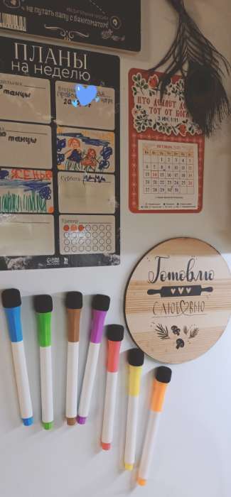 Фотография покупателя товара Маркеры с магнитом, цветные, на водной основе, набор — 8 шт. - Фото 3