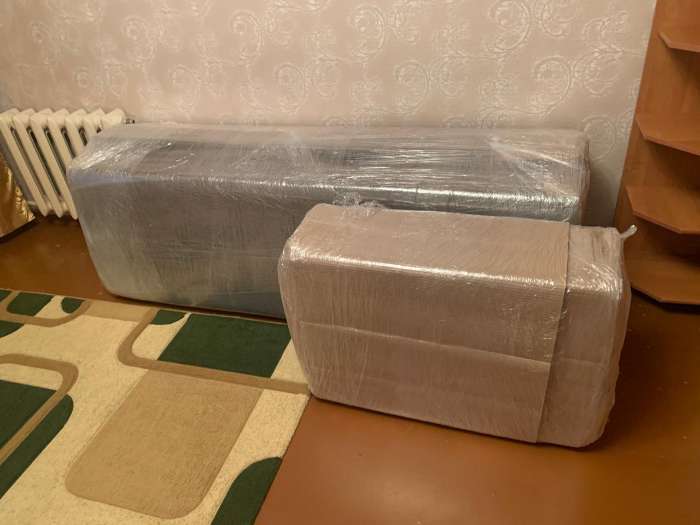 Фотография покупателя товара Диван прямой NEXT, c подлокотниками, спальное место 1200×1950 мм, обивка рогожка, цвет ASHy - Фото 1