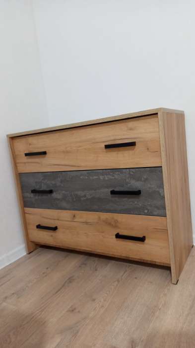 Фотография покупателя товара Комод «МСП», 901×390×724 мм, цвет дуб золотой/камень - Фото 1