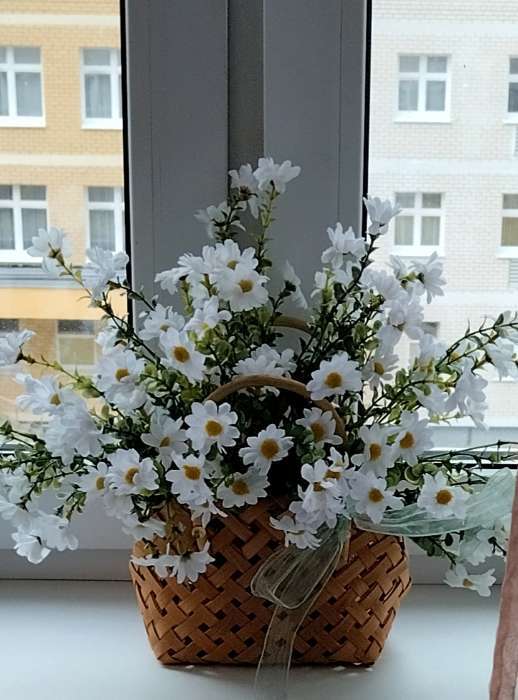 Фотография покупателя товара Букет искусственный «Ромашки полевые», h=30 см, d=4 см - Фото 1