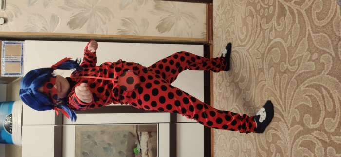 Фотография покупателя товара Карнавальный костюм «Леди Баг», р. 30, рост 116 см - Фото 6