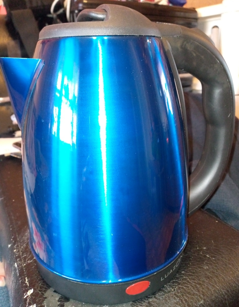 Фотография покупателя товара Чайник электрический Luazon LSK-1804, металл, 1.8 л, 1500 Вт, синий - Фото 1