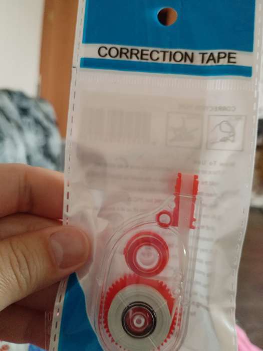 Фотография покупателя товара Корректор-лента, 3 м × 5 мм, блистер, европодвес, корпус МИКС - Фото 3