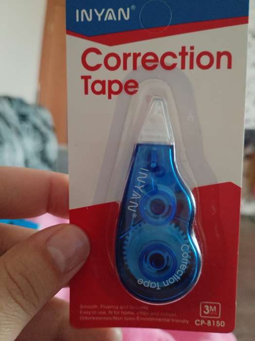 Фотография покупателя товара Корректор-лента, 3 м × 5 мм, блистер, европодвес, корпус МИКС - Фото 5