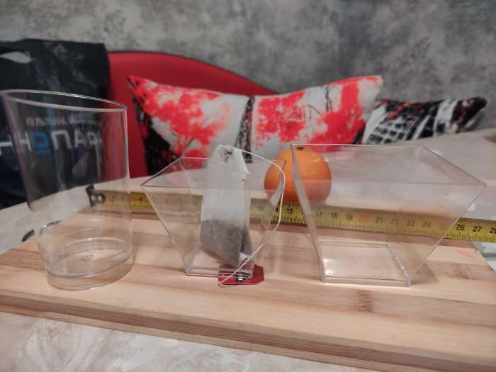 Фотография покупателя товара Форма пластиковая одноразовая для фуршетов «Пагода», 120 мл, 6,7×6,7 см, цвет прозрачный - Фото 4