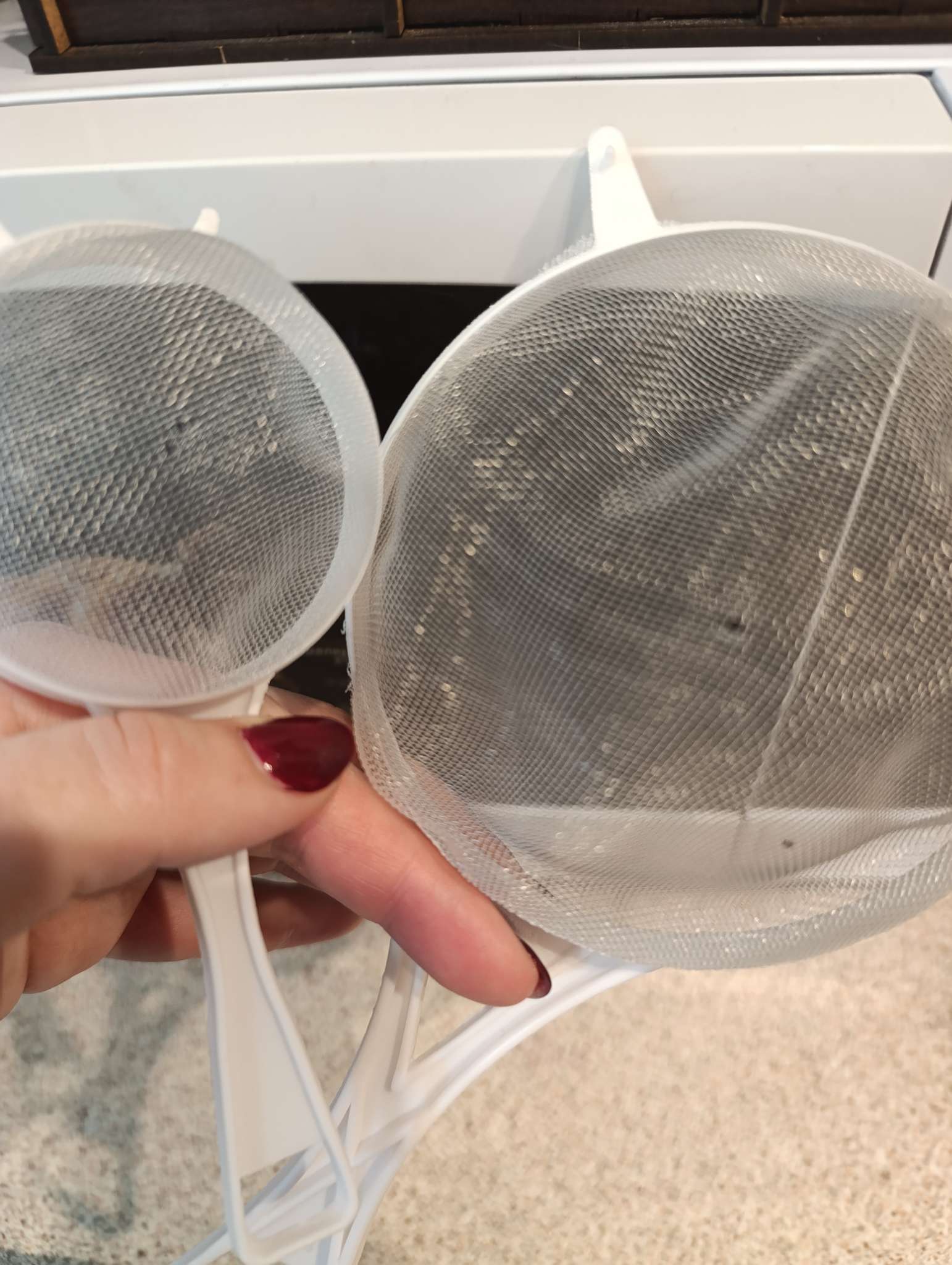 Фотография покупателя товара Сито Доляна, набор 3 шт., d=6.5/8/11.5 см, белый - Фото 9