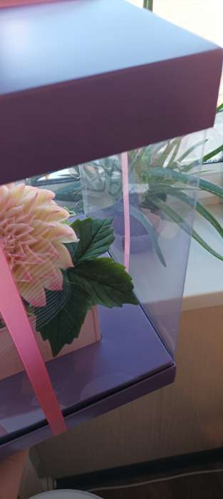 Фотография покупателя товара Коробка подарочная для цветов с вазой и PVC окнами складная, упаковка, Follow Your Dreams, 23 х 30 х 23 см - Фото 9