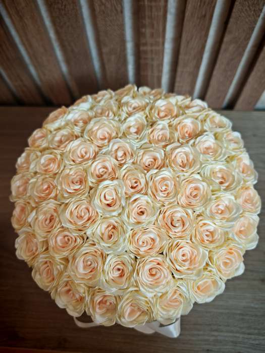 Фотография покупателя товара Лента атласная TEIRA, двухсторонняя, 15 мм, 25±1 м, светло-бежевая №112 - Фото 1