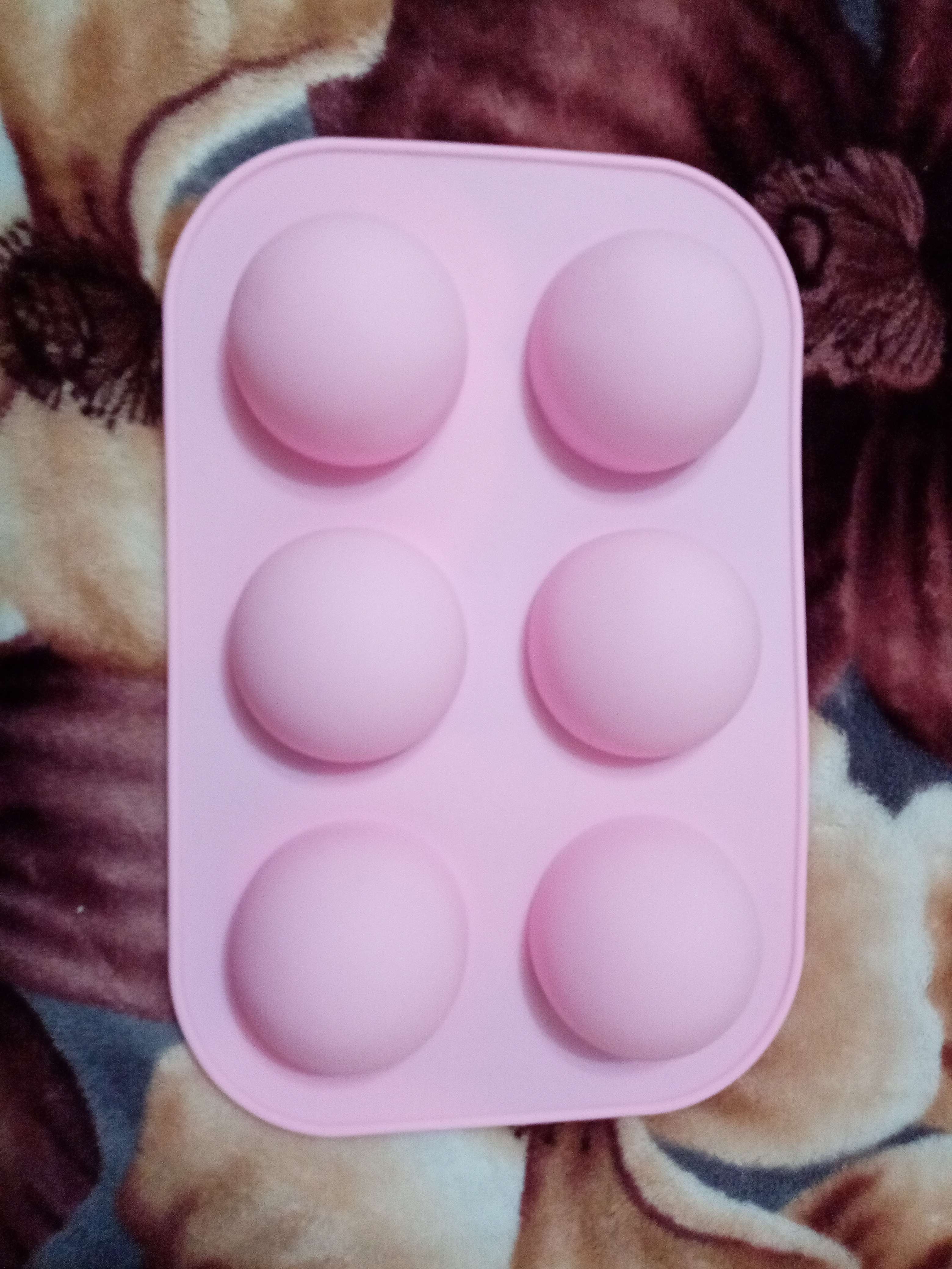 Фотография покупателя товара Форма силиконовая для выпечки Доляна «Шар», 24×16 см, 6 ячеек, d=5,5 см, цвет МИКС - Фото 27