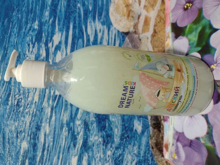 Фотография покупателя товара Шампунь детский, ромашка, череда и календула DREAM NATURE KIDS, 1 л - Фото 1