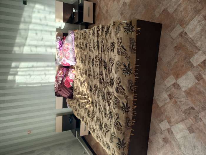 Фотография покупателя товара Спальня Леси, кровать 1600, тумбы 2 шт, комод, Дуб сонома/Белый - Фото 63