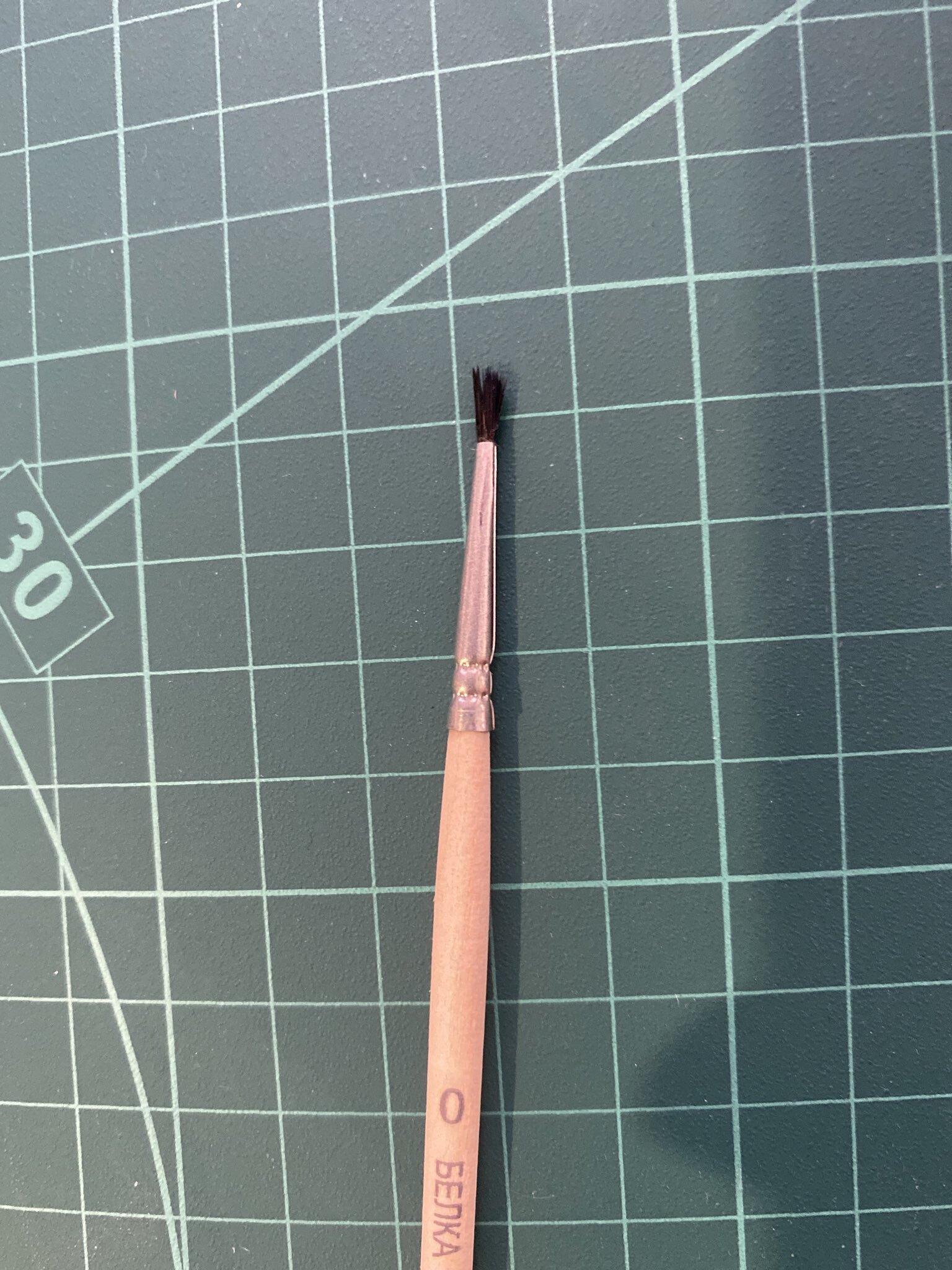 Фотография покупателя товара Кисть для рисования, Белка круглая № 0 (диаметр обоймы 1 мм; длина волоса 5 мм), деревянная ручка, Calligrata - Фото 23