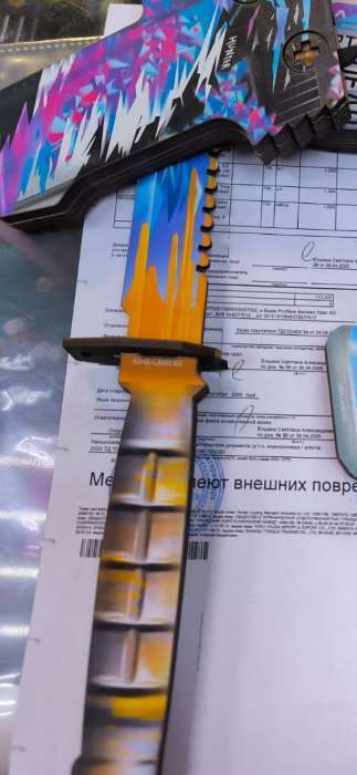 Фотография покупателя товара Оружие сувенирное, набор «Некромантика», автомат М4 А4, пистолет с глушителем, нож-штык, 3 шт. - Фото 1