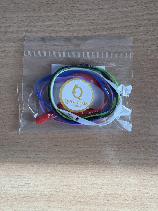 Фотография покупателя товара Браслеты силиконовые Forever young, набор 6 шт., цветные, d=5.5 см - Фото 1