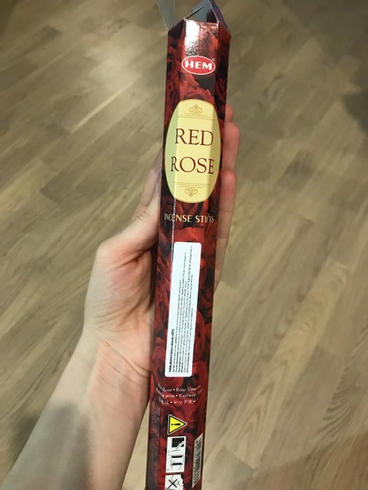 Фотография покупателя товара Благовония HEM "Red Rose. Красная роза", 20 палочек в упаковке, шестигранник - Фото 1