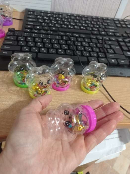 Фотография покупателя товара Банка для хранения «Округлая», с крышкой, пластиковая ёмкость, основа для творчества и декора, размер — 6.4×4×4 см, цвета МИКС - Фото 5